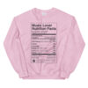 Music Lover Nutrition Facts Sweatshirt - Image 3