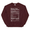 Music Lover Nutrition Facts Sweatshirt - Image 6