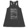 Music Lover Nutrition Facts Women's Flowy Tank - Image 3